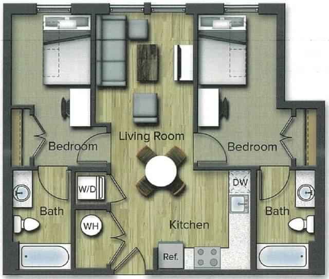 2 Bedroom 2 Bathroom - Image 1