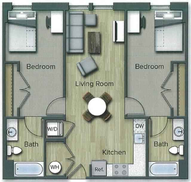 2 Bedroom 2 Bathroom - Image 3