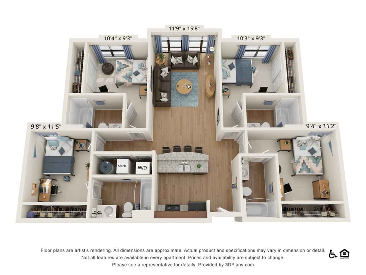 4 Bedroom 4 Bathroom - Image 2