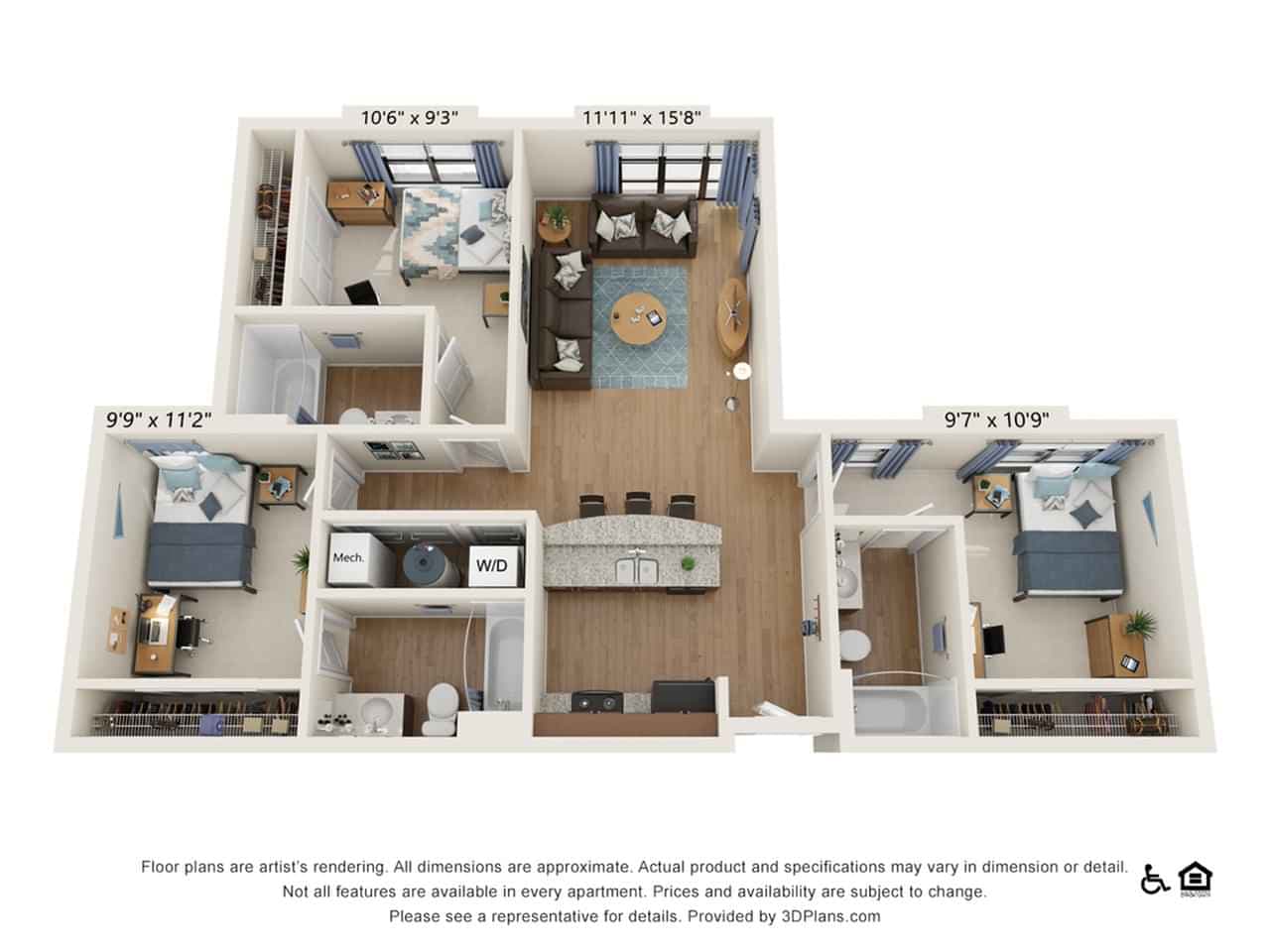 3 Bedroom 3 Bathroom - Image 2