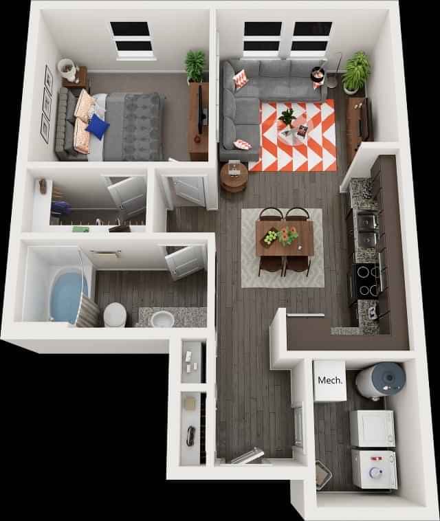 1 Bedroom 1 Bathroom - Image 2