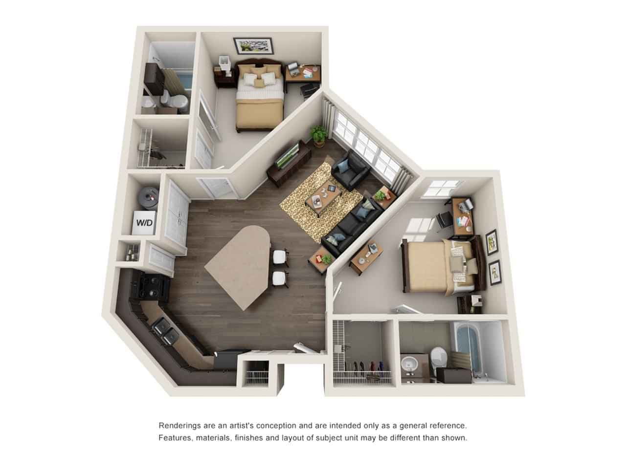 2 Bedroom 2 Bathroom - Image 1
