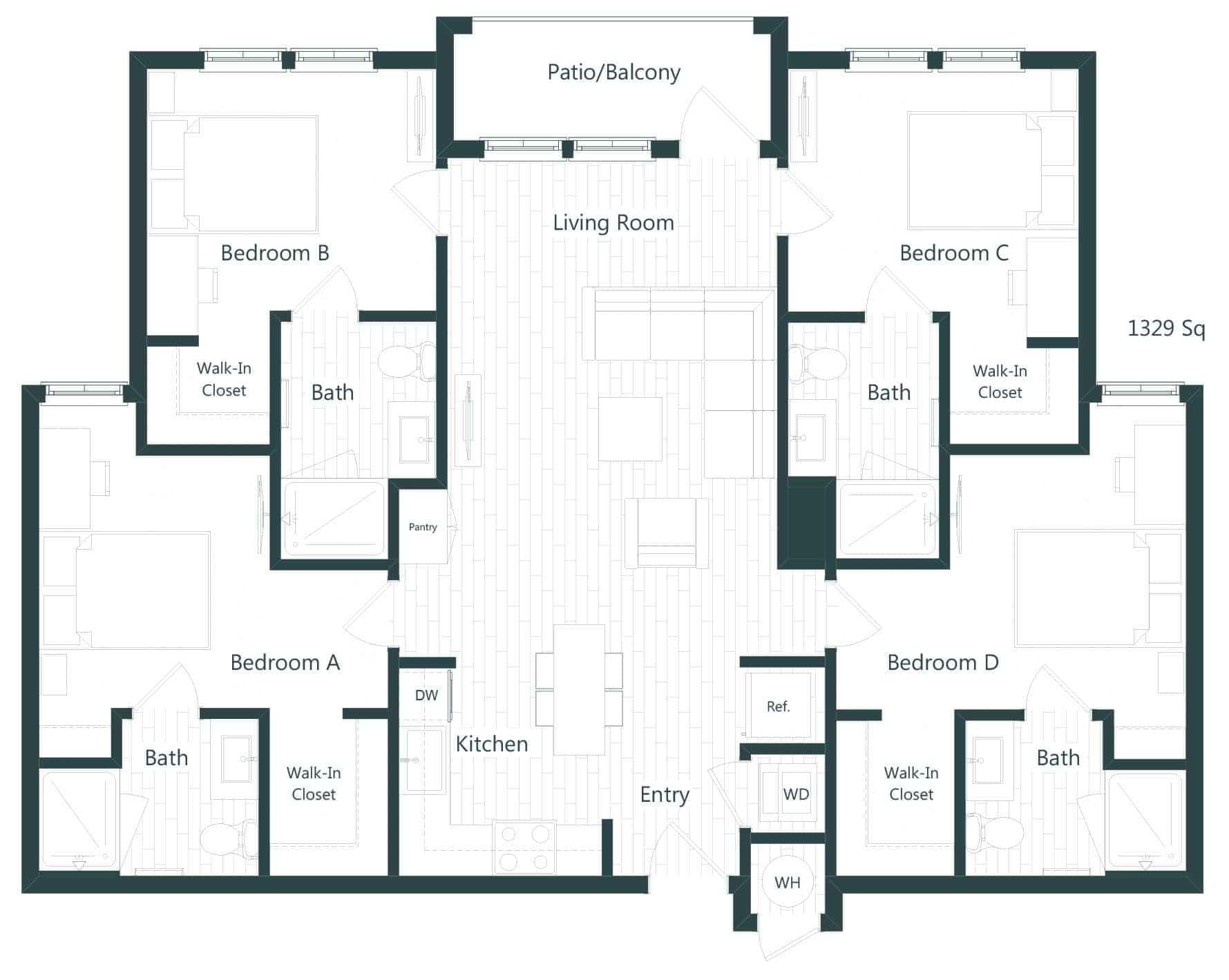 4 Bed 4 Bath - Image 2