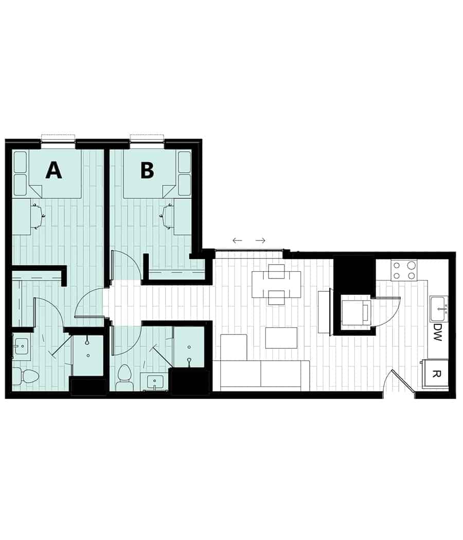 2 Bed 2 Bath - Image 5