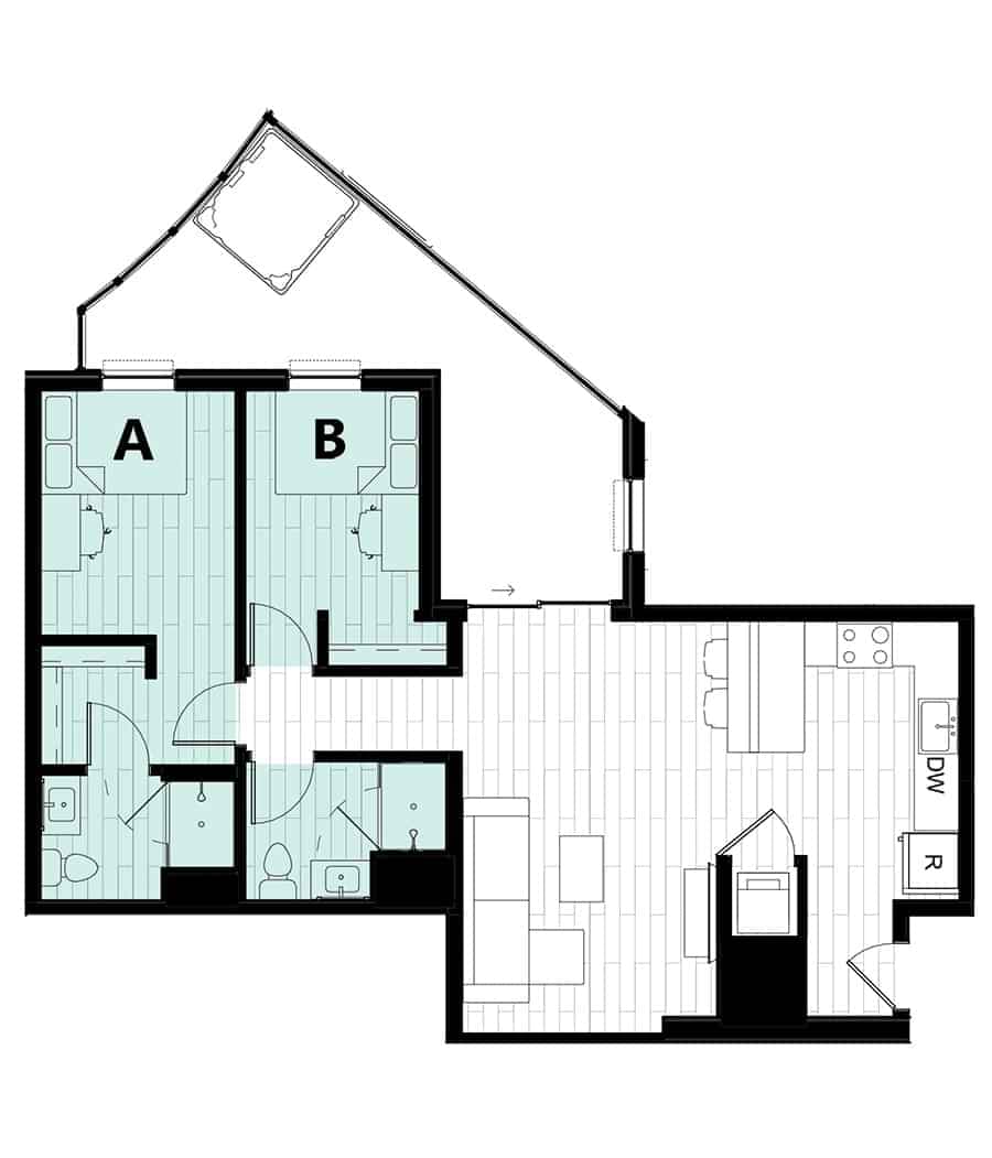 2 Bed 2 Bath - Image 8