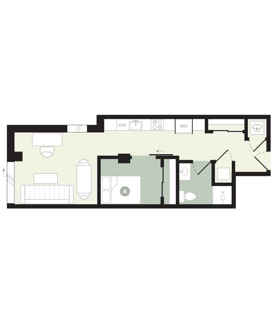 1 Bedroom 1 Bathroom  - Image 1