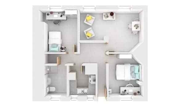 Bedroom Diamond (Shared Bathroom) - Image 7