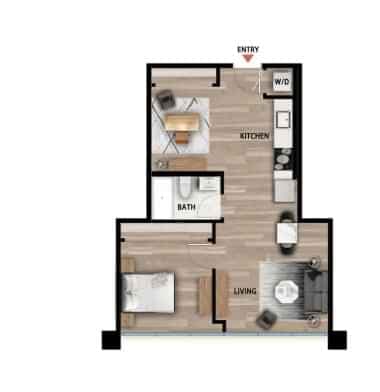 1 Bed 1 Bath + Den - Image 1