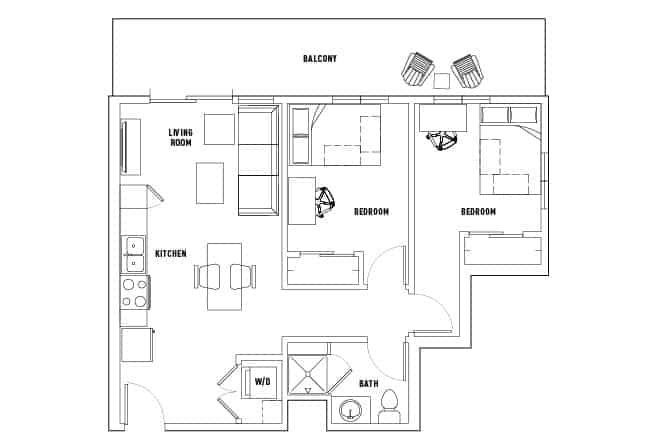 2 Bed 1 Bath - Image 2