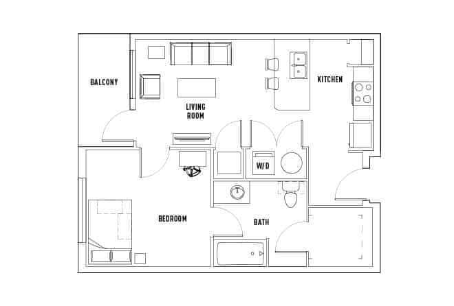 1 Bed 1 Bath