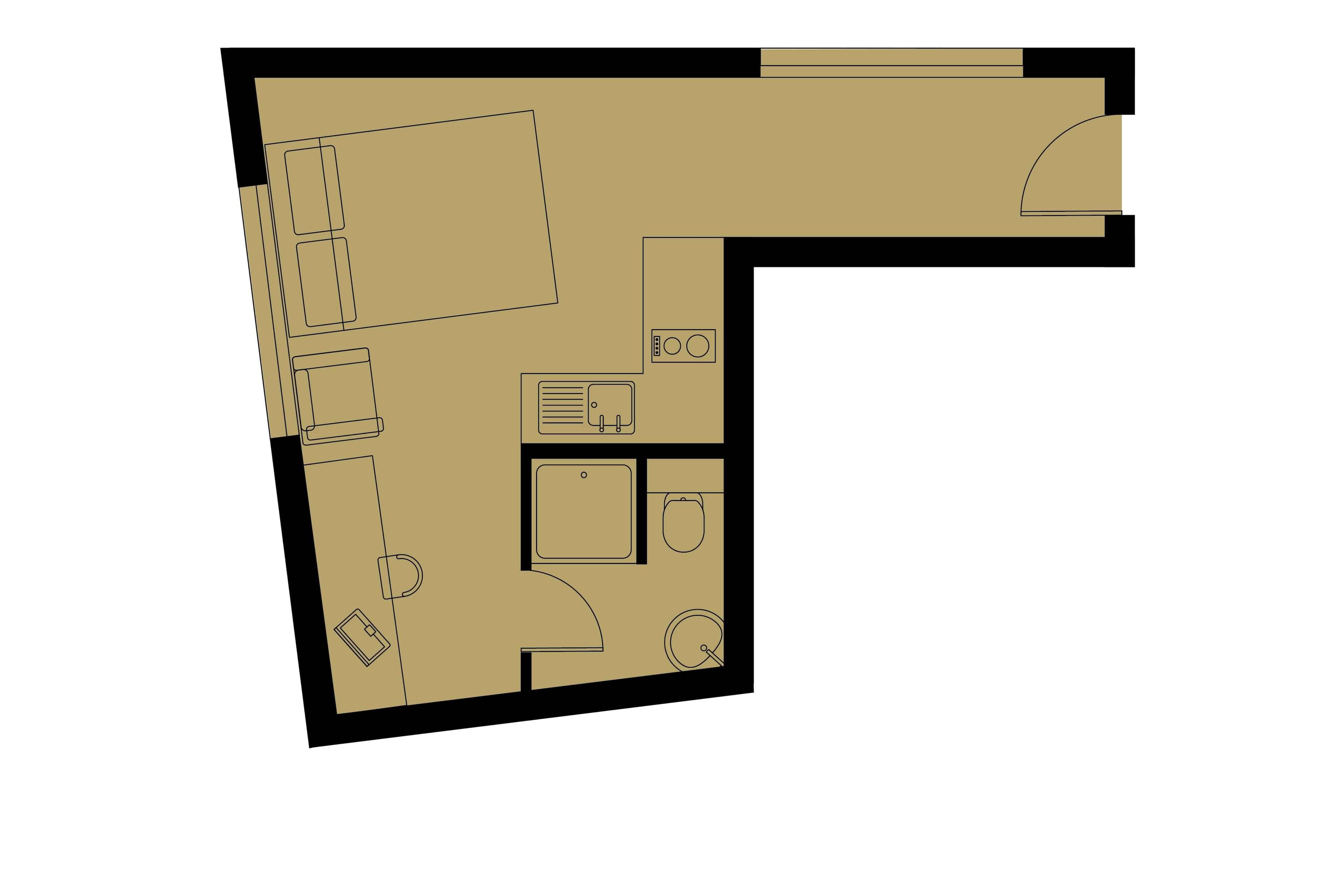 Gold Studio Lower Level Standard View - Image 5