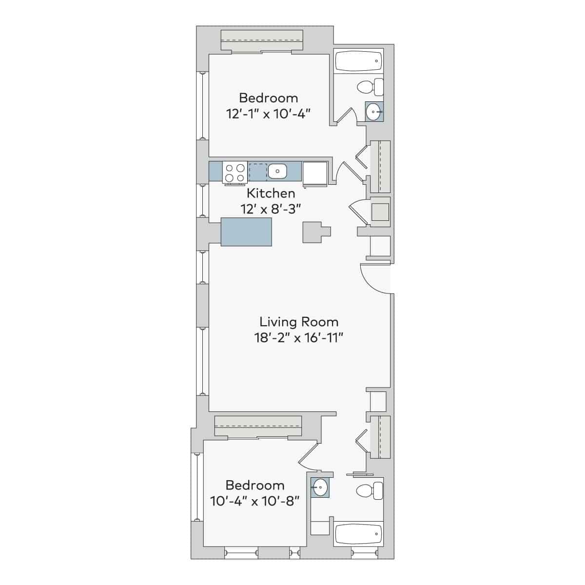 2 Bed 2 Bath - Image 6