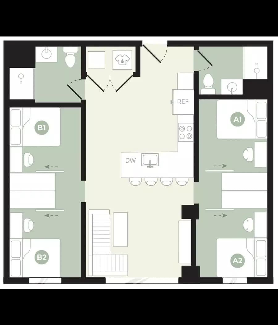 2 Bedroom 2 Bathroom