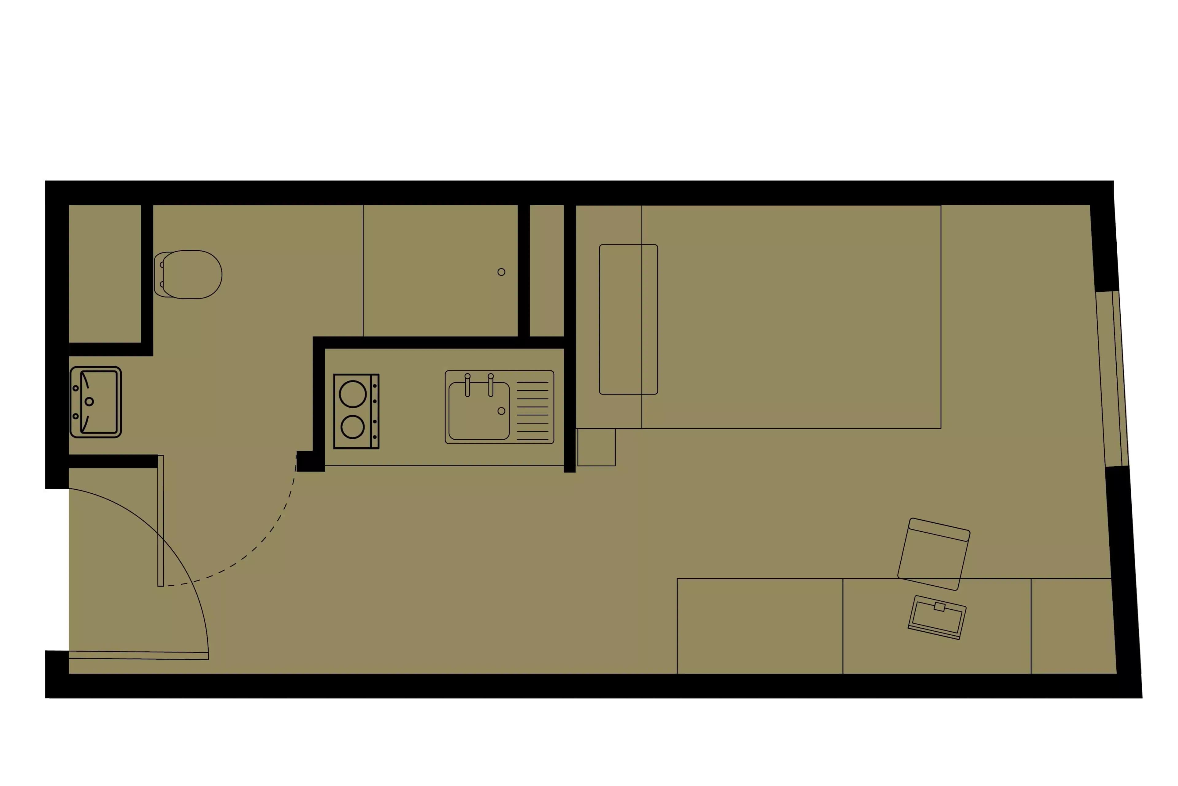 Bronze Studio Penthouse Premium Standard View - Image 4