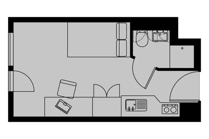 Silver Studio Penthouse Corner City View - Image 7