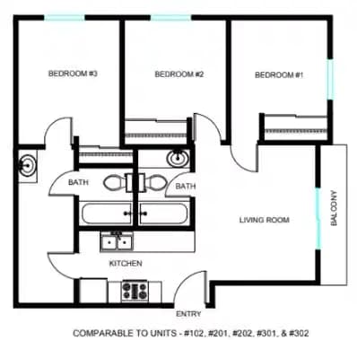 Private Room - Shared Bath (3 Bed-2 Bath) - Image 2