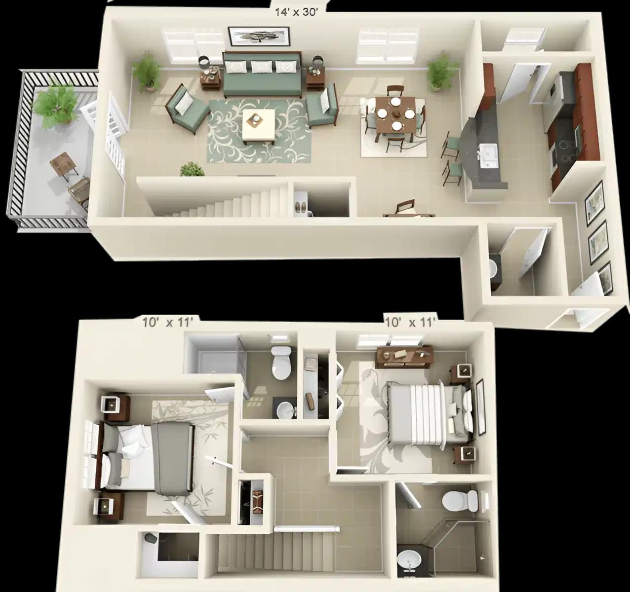 2 Bed 2.5 Bath - Image 1