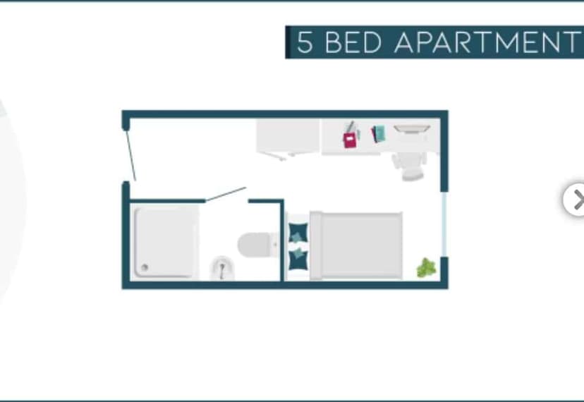 5 Bed Apartment Larger Room - Image 6