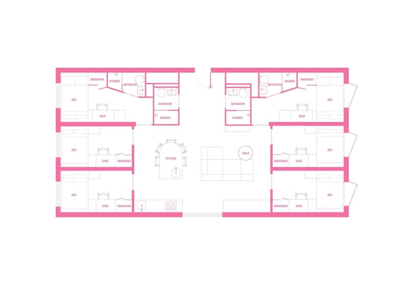 6 Bedroom Shared Bathroom, Double Bed - Image 8