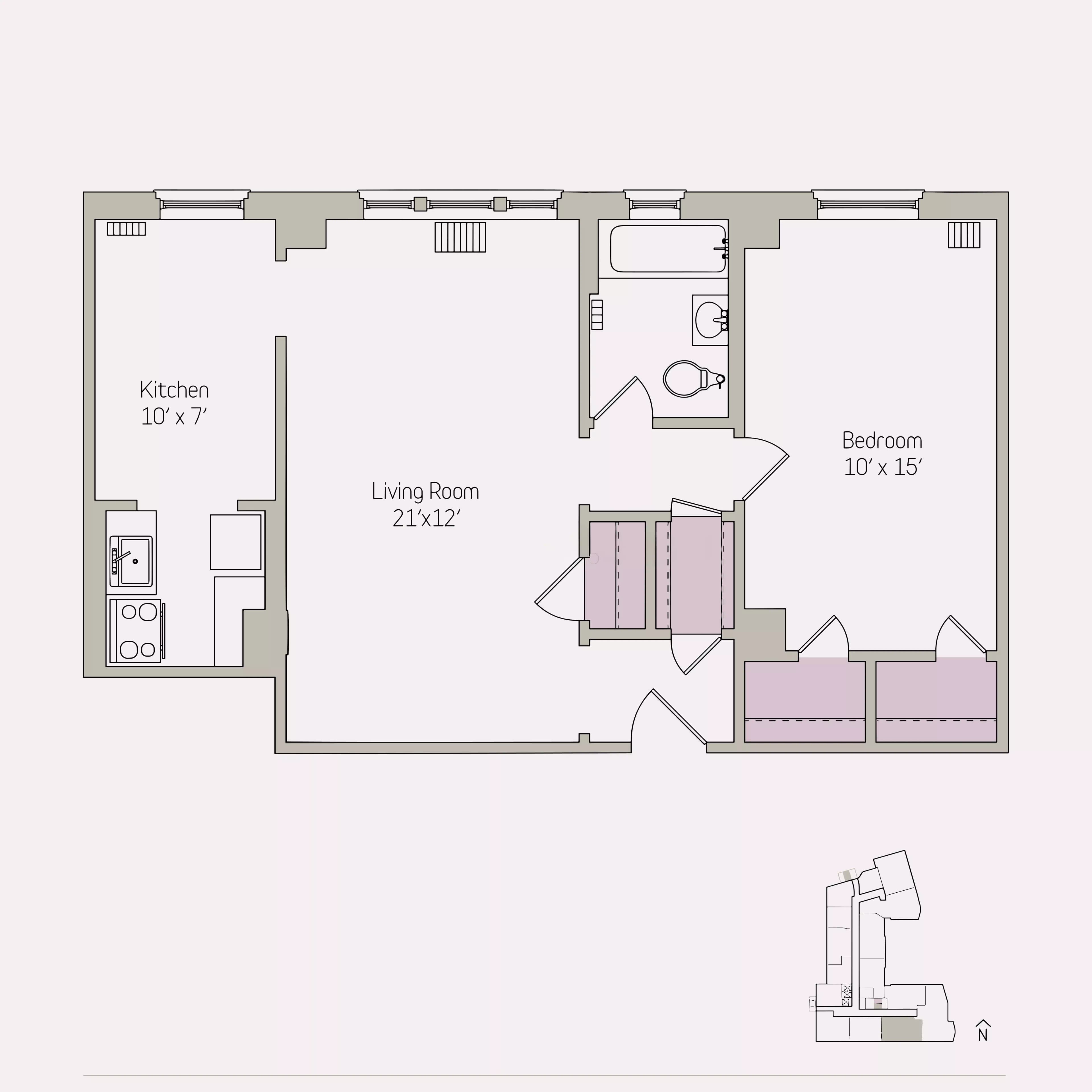 1 Bed 1 Bath  - Image 11