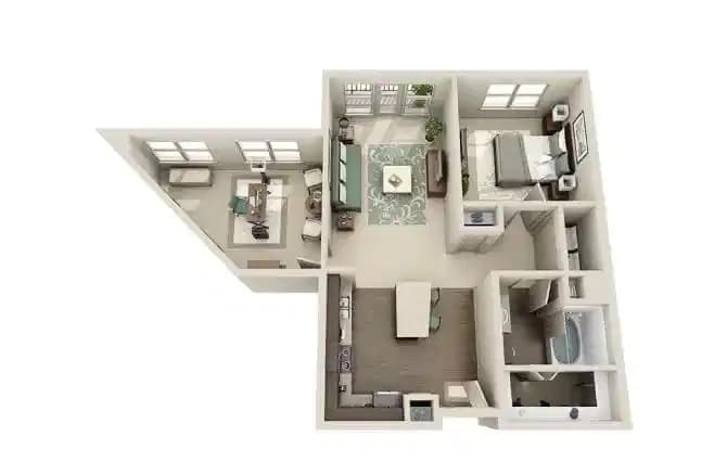 1 Bedroom 1 Bathroom - Image 4