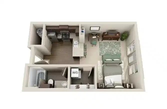 1 Bedroom 1 Bathroom - Image 7