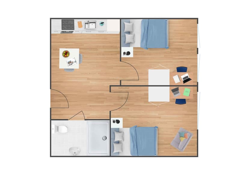 Twodio Single (Upper Floor)