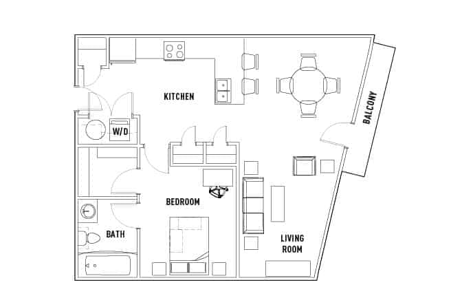 1 Bedroom 1 Bathroom - Image 3