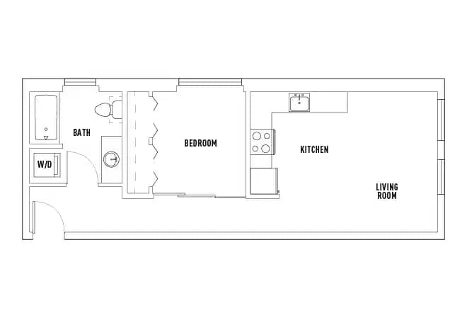 1 Bedroom 1 Bathroom - Image 4