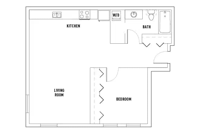 1 Bedroom 1 Bathroom - Image 5