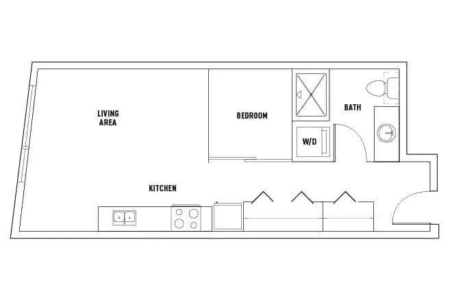 1 Bedroom 1 Bathroom - Image 1
