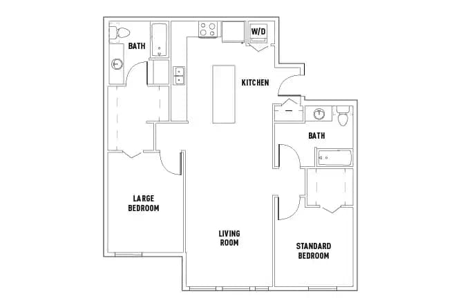 2 Bedroom 2 Bathroom - Image 2