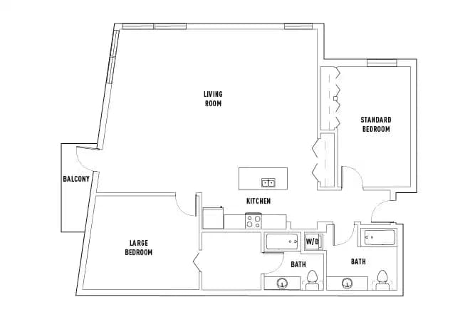 2 Bedroom 2 Bathroom - Image 1