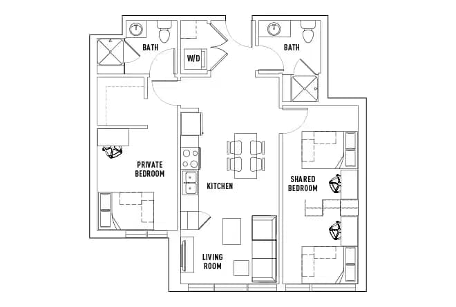 2 Bed 2 Bath - Image 3