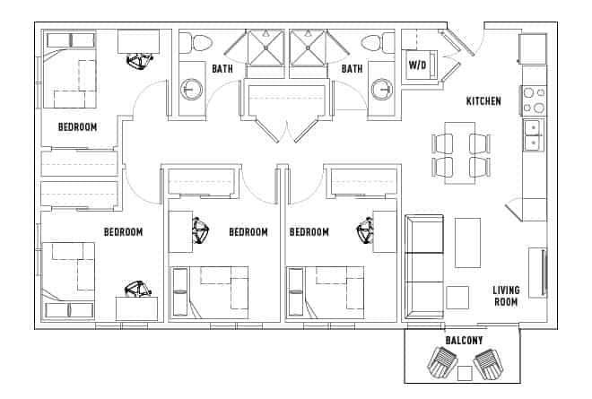 4 Bed  2 Bath - Image 3