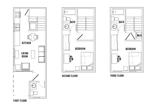 2 Bed 2.5 Bath