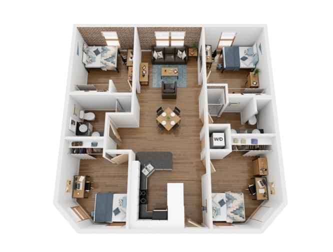 Private Room (4 Bed - 2 Bath) - Image 12