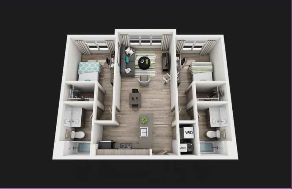 Private Room - B1 (2 Bed - 2 Bath) - Image 3