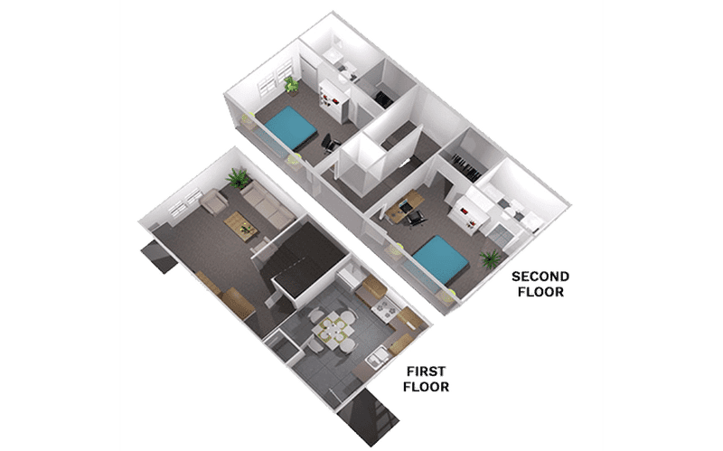 Private Room - Duplex (2 Bed - 2 Bath) - Image 2