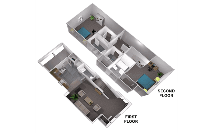 Private Room - Duplex (2 Bed - 2.5 Bath) - Image 6