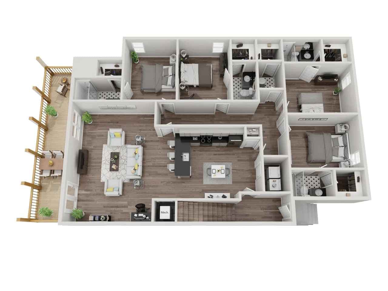 Private Room (4 Bed - 4.5 Bath) - Image 3