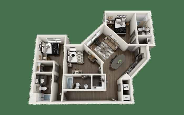 Private Room - Axis (3 Bed - 3 Bath) - Image 5