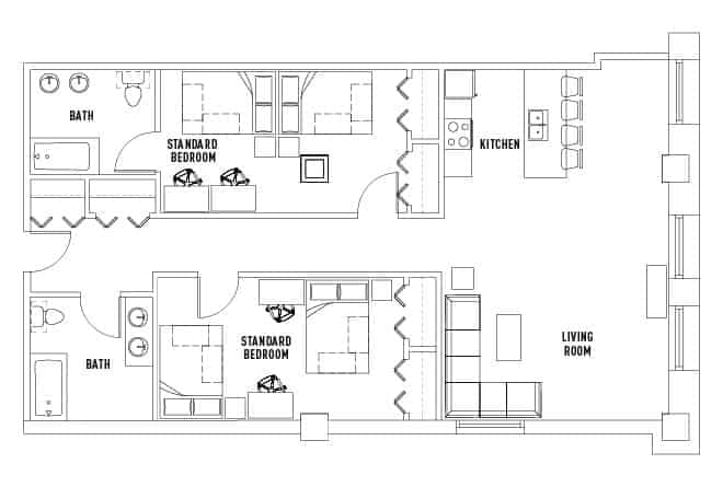 2 Bedroom 2 Bathroom - Image 6