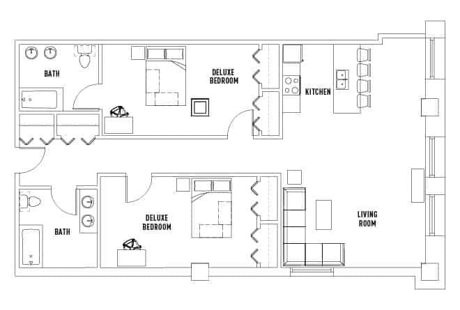 2 Bedroom 2 Bathroom - Image 5