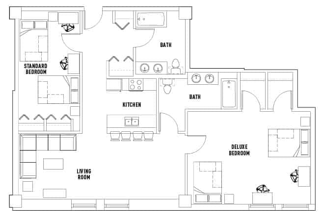 2 Bedroom 2 Bathroom - Image 3