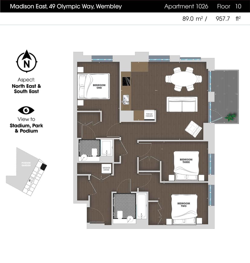 3 Bedroom Apartment - Image 21