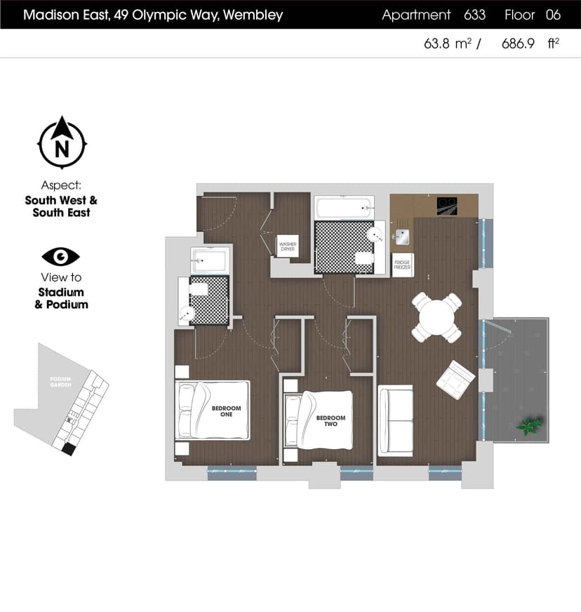 2 Bedroom Apartment - Image 46