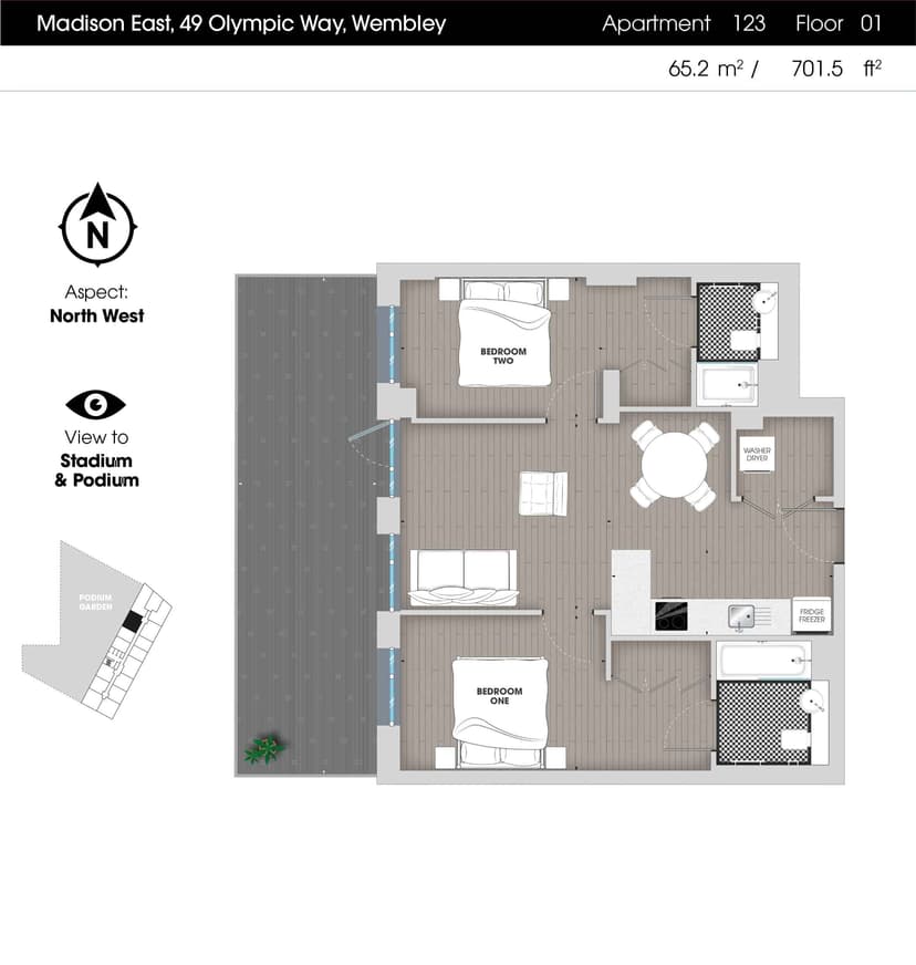 2 Bedroom Apartment - Image 41