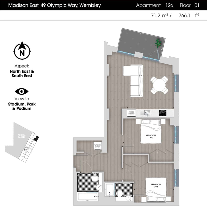 2 Bedroom Apartment - Image 39