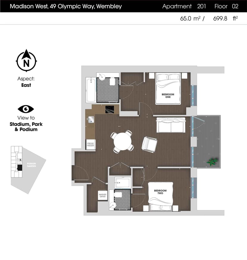 2 Bedroom Apartment - Image 82